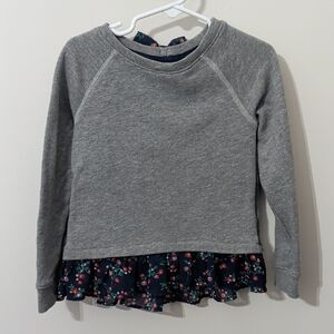 Gray and floral kids sweatshirt
